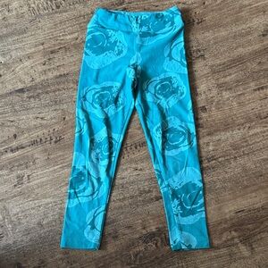 LuLaRoe Kids Leggings in Teal Floral